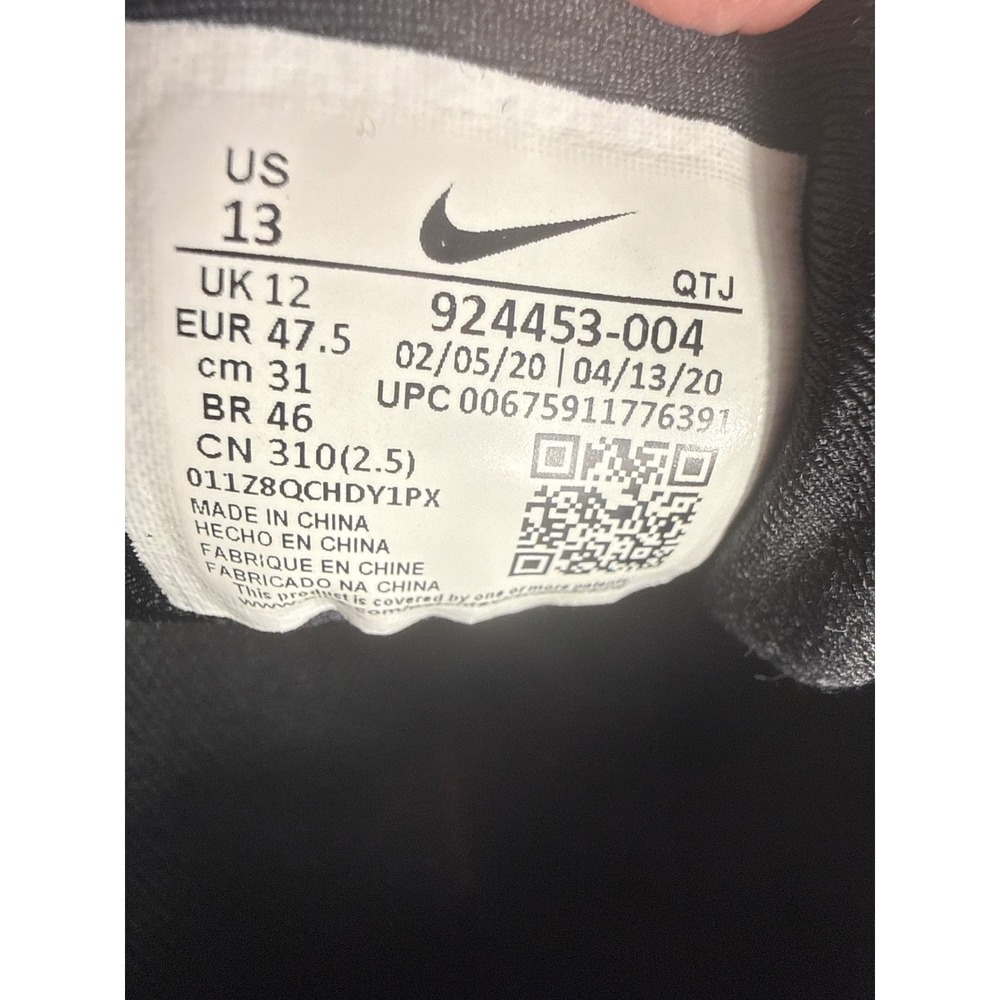 Nike Air VaporMax Plus Triple Black Mens Running Shoes 924453-004 Size 13 - Picture 8 of 10